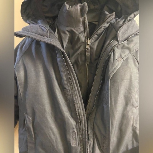 All in Motion Kids Black Puffer Jacket 2 in 1 XS NWT - Picture 2 of 12